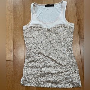 The Limited Pink Sequin Tank Top - XS